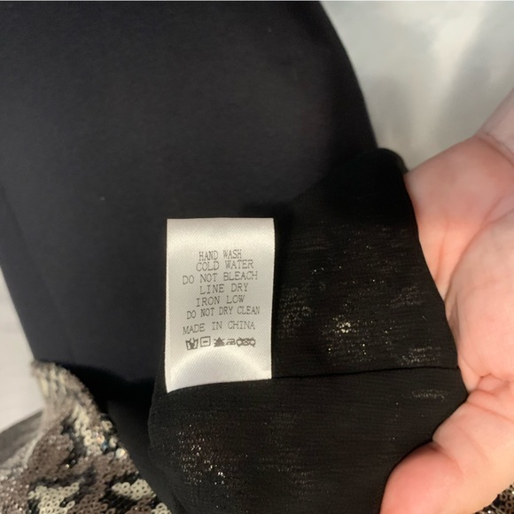 Le Lis Sequin Leopard Print Cami Top, NWT, Size Large- fits 10/12, Fully Lined - Picture 7 of 14